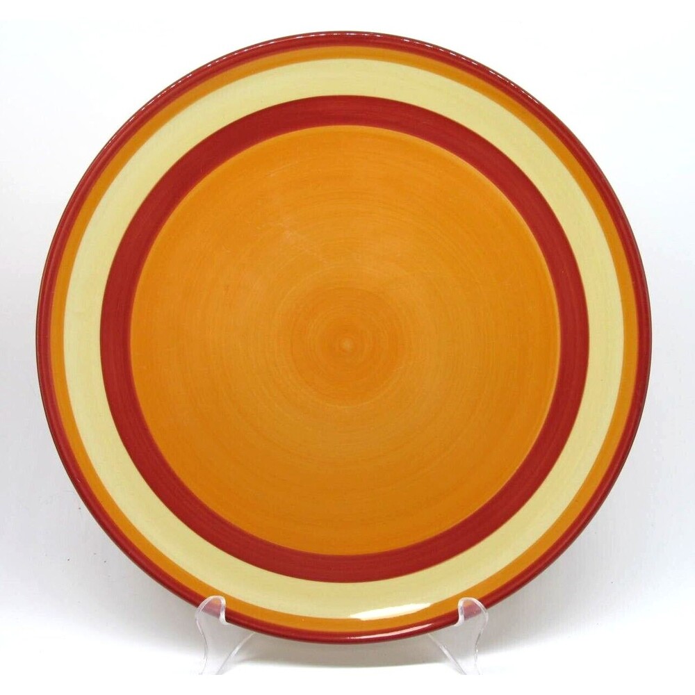 Gail Pittman Siena 11 1/4" Hand Painted Dinner Plate